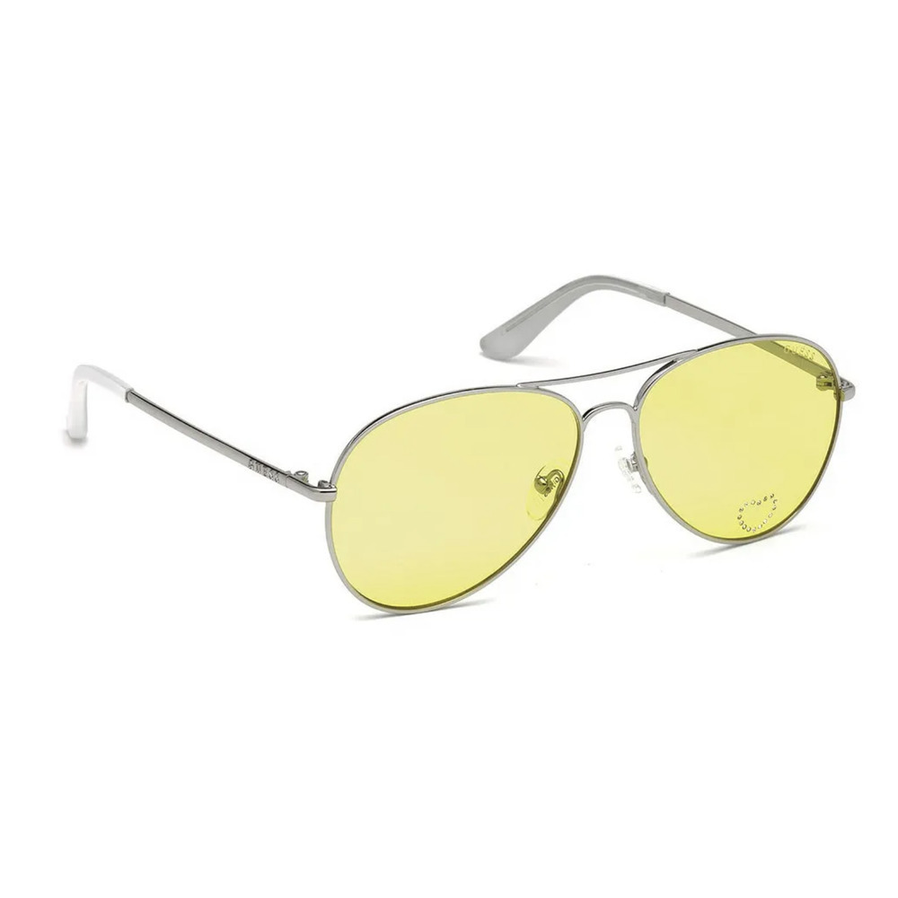 NWT GUESS 7575S 5810E Sunglasses Silver Sunglasses